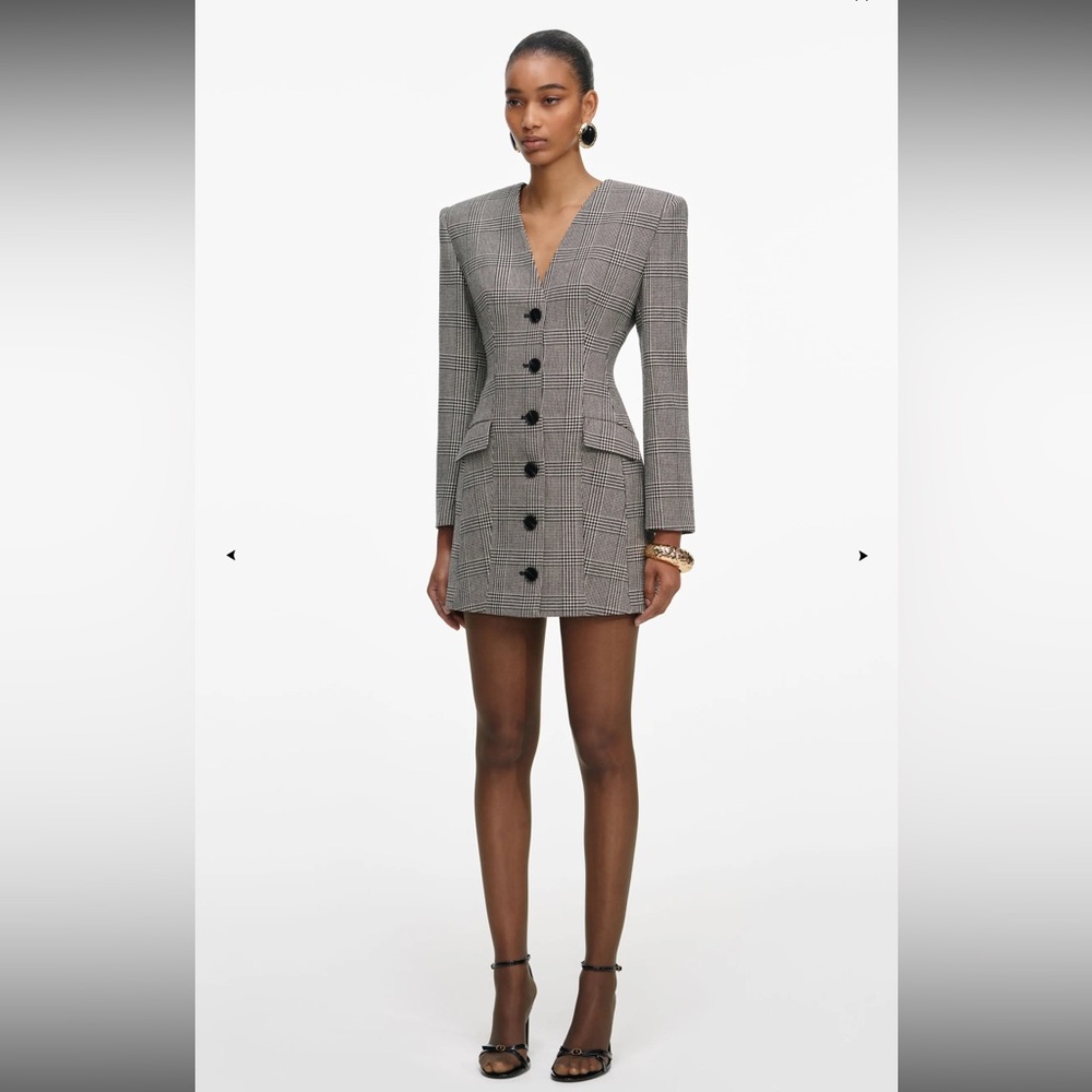 SELF-PORTRAIT
Check Blazer Mini Dress - Picture 2 of 9